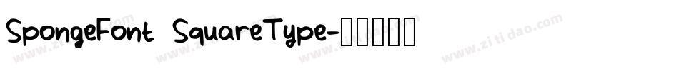 SpongeFont SquareType字体转换